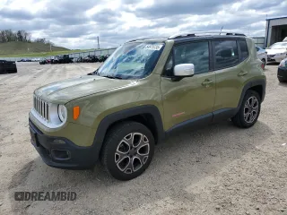 2015 Jeep Renegade Limited with VIN ZACCJBDT0FPB62974, listed as a Copart auction lot 54979735 with 104,023 mi miles and Non Repairable. Bid and sale history available at DreamBid. Image 1.