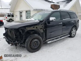 2013 Dodge Durango Citadel with VIN 1C4RDJEG4DC691674, listed as a Copart auction lot 42361025 with 163,858 mi miles and Salvage Title. Bid and sale history available at carsss.com. Image 1.