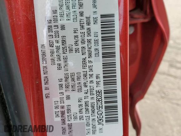 2014 Mazda CX-5 Grand Touring with VIN JM3KE4DY5E0360896, listed as a Copart auction lot 43978975 with 113,942 mi miles and Salvage Title. Bid and sale history available at carsss.com. Image 15.