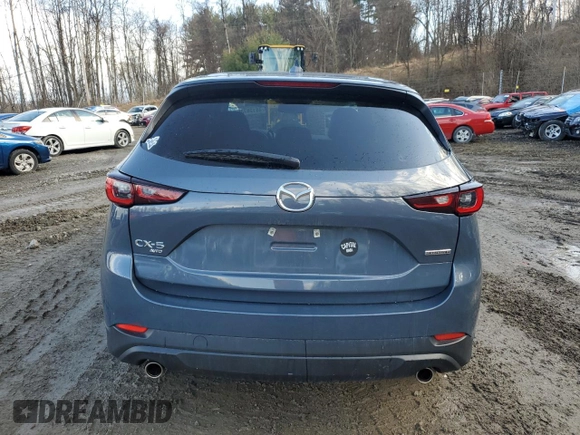 2023 Mazda CX-5 S Carbon Edition with VIN JM3KFBCM6P0223680, listed as a Copart auction lot 48128735 with 21,499 mi miles and Salvage Title. Bid and sale history available at carsss.com. Image 6.
