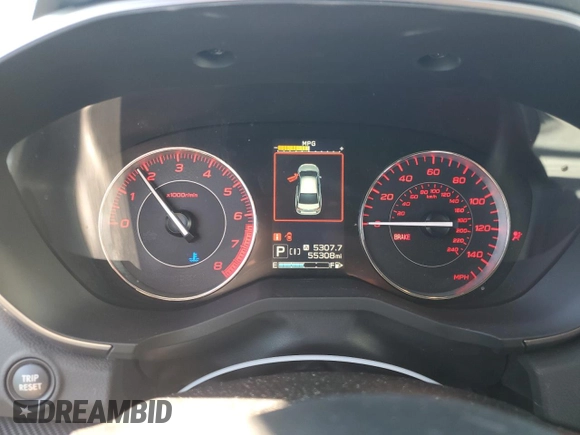 2020 Subaru Impreza Special Sports with VIN 4S3GTAM68L3712589, listed as a Copart auction lot 82433234 with 55,308 mi miles and Salvage title. Bid and sale history available at DreamBid. Image 9.