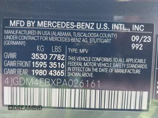 2023 Mercedes-Benz EQS 580 z VIN 4JGDM4EBXPA026161, wystawiony jako IAAI lot #41424484 z przebiegiem Nie podano mil oraz . Historia ofert i sprzedaży dostępna na DreamBid. Obrazek 9.