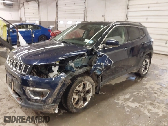 2018 Jeep Compass Limited с VIN 3C4NJDCB9JT175536, выставлен на аукционе IAAI как лот 41990061 с пробегом 51 471 миль миль и . История ставок и продаж доступна на DreamBid. Изображение 6.