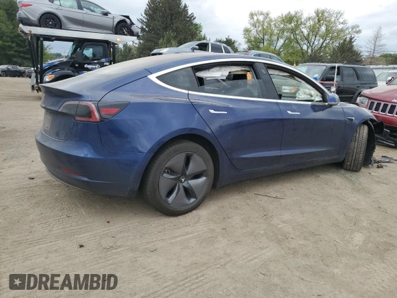 2018 Tesla Model 3 Long Range Battery with VIN 5YJ3E1EA9JF013144, listed as a Copart auction lot 53880835 with Not Provided miles and Salvage Title. Bid and sale history available at DreamBid. Image 3.