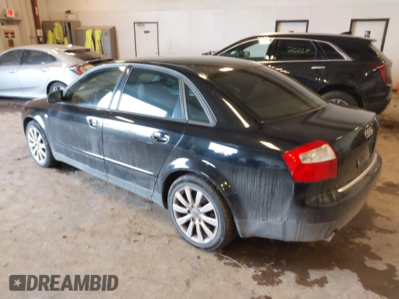 2003 Audi A4 1.8T with VIN WAULC68E73A275495, listed as a IAAI auction lot 41525711 with 184,591 mi miles. Bid and sale history available at carsss.com. Image 3.