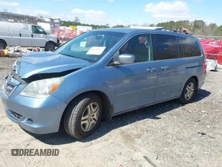 2007 Honda Odyssey EX-L with VIN 5FNRL38777B031517, listed as a IAAI auction lot 41850635 with 287,941 mi miles. Bid and sale history available at carsss.com. Image 2.