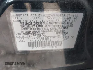 2019 Nissan Kicks SV with VIN 3N1CP5CU8KL533193, listed as a IAAI auction lot 40971451 with 42,381 mi miles. Bid and sale history available at carsss.com. Image 9.