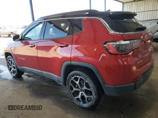 2025 Jeep Compass Limited z VIN 3C4NJDCN9ST552801, wystawiony jako Copart lot #64312945 z przebiegiem 3 401 mil mil oraz Szkoda całkowita • Salvage title. Historia ofert i sprzedaży dostępna na DreamBid. Obrazek 2.
