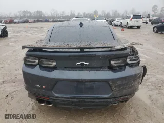 2019 Chevrolet Camaro ZL1 with VIN 1G1FK1R60K0111144, listed as a Copart auction lot 43147475 with 46,725 mi miles and Salvage Title. Bid and sale history available at carsss.com. Image 6.