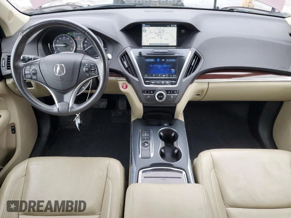 2016 Acura MDX Technology z VIN 5FRYD4H40GB007126, wystawiony jako Copart lot #59344235 z przebiegiem 94 086 mil mil oraz Szkoda całkowita • Salvage title. Historia ofert i sprzedaży dostępna na DreamBid. Obrazek 8.