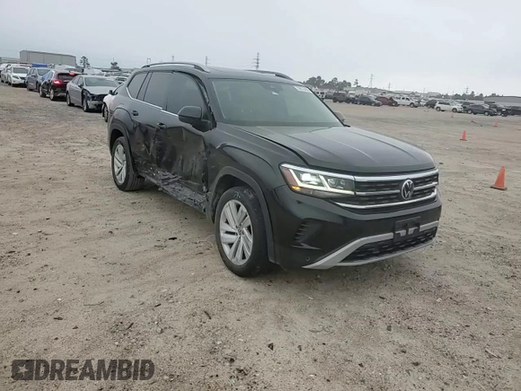 2021 Volkswagen Atlas SEL with VIN 1V2ER2CAXMC558114, listed as a Copart auction lot 55573455 with 49,296 mi miles and Salvage title. Bid and sale history available at DreamBid. Image 14.