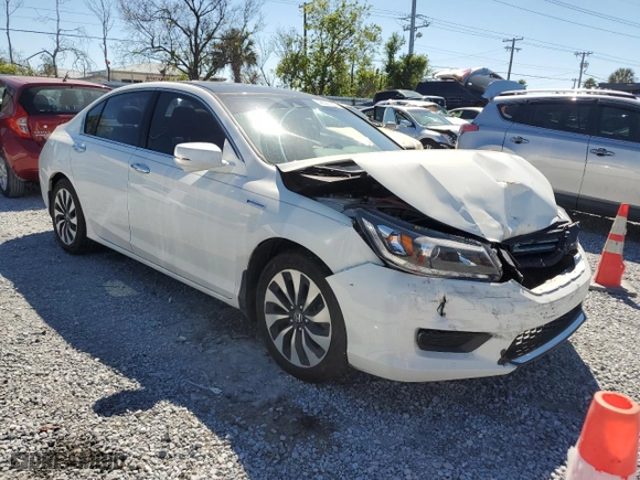 2014 Honda Accord Hybrid EX-L with VIN 1HGCR6F51EA000875, listed as a Copart auction lot 49390105 with 141,775 mi miles and Salvage Title. Bid and sale history available at carsss.com. Image 4.