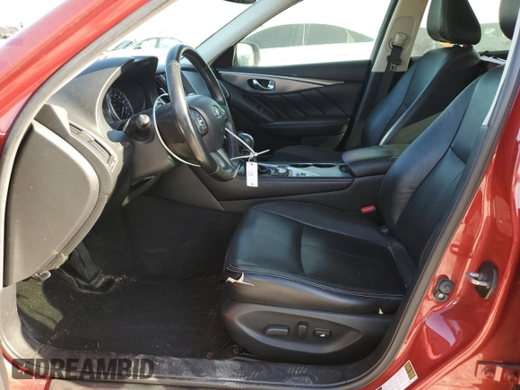 2015 Infiniti Q50 Premium with VIN JN1BV7AP1FM356654, listed as a Copart auction lot 51556495 with 136,867 mi miles and Salvage Title. Bid and sale history available at carsss.com. Image 7.