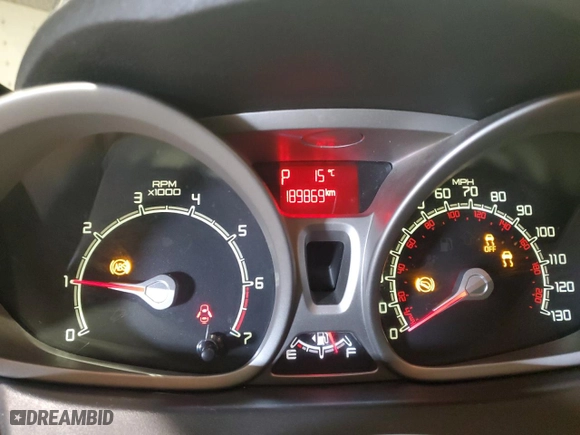 2012 Ford Fiesta SE with VIN 3FADP4EJ7CM131357, listed as a Copart auction lot 53431905 with 189,869 mi miles and Salvage Title. Bid and sale history available at carsss.com. Image 9.