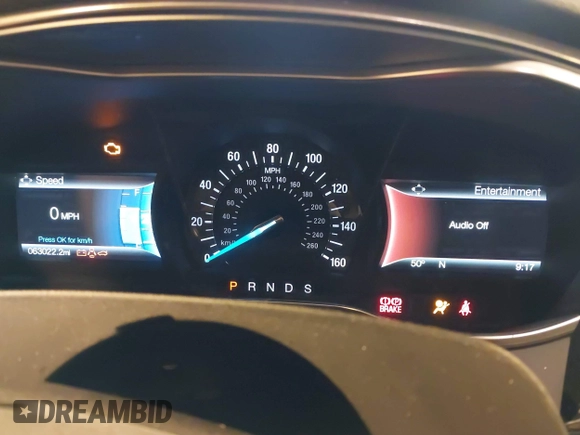 2017 Ford Fusion SE with VIN 3FA6P0HD7HR348618, listed as a IAAI auction lot 42525091 with 63,022 mi miles and . Bid and sale history available at DreamBid. Image 7.