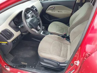 2015 Kia Rio LX with VIN KNADM5A34F6517123, listed as a IAAI auction lot 42125593 with 138,214 mi miles. Bid and sale history available at carsss.com. Image 15.