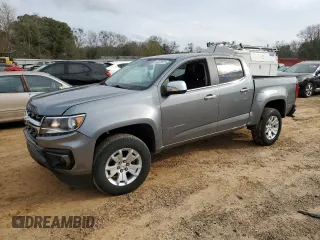 2021 Chevrolet Colorado 2WD LT with VIN 1GCGSCEN3M1295691, listed as a Copart auction lot 46673075 with 27,109 mi miles and Salvage Title. Bid and sale history available at carsss.com. Image 1.