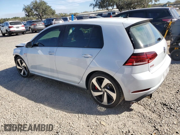 2019 Volkswagen Golf GTI S with VIN 3VW6T7AU1KM018130, listed as a Copart auction lot 43737504 with 45,590 mi miles. Bid and sale history available at carsss.com. Image 2.