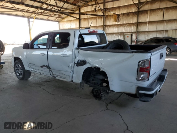 2021 Chevrolet Colorado 2WD Work Truck with VIN 1GCGSBEN7M1251123, listed as a Copart auction lot 45658325 with 116,430 mi miles and Salvage title. Bid and sale history available at DreamBid. Image 2.