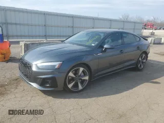2021 Audi A5 Sportback S line Premium Plus with VIN WAUFACF54MA043734, listed as a Copart auction lot 43883624 with 39,599 mi miles. Bid and sale history available at carsss.com. Image 1.