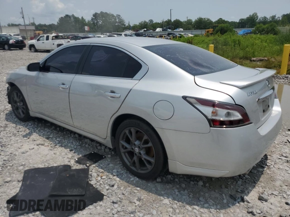 2012 Nissan Maxima S with VIN 1N4AA5AP0CC824440, listed as a Copart auction lot 58383195 with 159,689 mi miles and Salvage title. Bid and sale history available at DreamBid. Image 2.