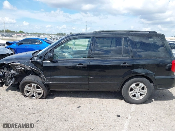 2005 Honda Pilot EX-L with NAVI with VIN 2HKYF18715H562492, listed as a IAAI auction lot 41627194 with 184,653 mi miles. Bid and sale history available at carsss.com. Image 14.