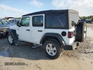 2022 Jeep Wrangler Unlimited Sport with VIN 1C4HJXDNXNW132525, listed as a Copart auction lot 72717044 with 23,215 mi miles and Salvage Title. Bid and sale history available at DreamBid. Image 2.
