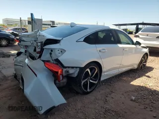 2019 Honda Accord Sport with VIN 1HGCV2F30KA023613, listed as a Copart auction lot 61568095 with 63,473 mi miles and Salvage title. Bid and sale history available at DreamBid. Image 3.