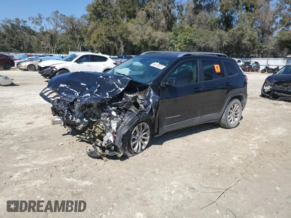 2021 Jeep Cherokee Latitude with VIN 1C4PJLCB6MD173708, listed as a Copart auction lot 46876625 with 0 mi miles and Non Repairable. Bid and sale history available at carsss.com. Image 1.
