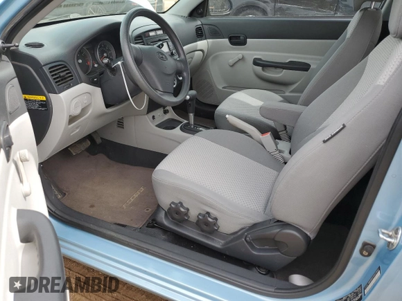 2008 Hyundai Accent GS with VIN KMHCM36C08U078802, listed as a Copart auction lot 50921905 with 54,143 mi miles and Salvage Title. Bid and sale history available at carsss.com. Image 8.