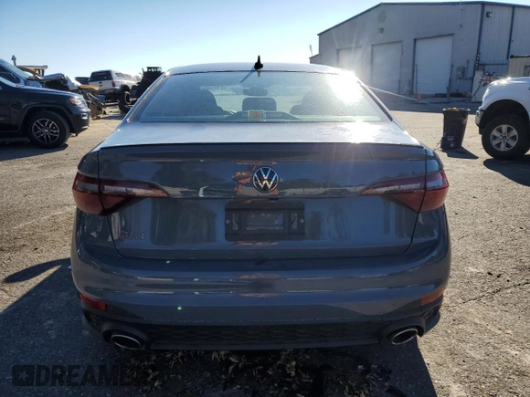 2024 Volkswagen Jetta 40th Anniversary Edition with VIN 3VW8T7BU2RM030871, listed as a Copart auction lot 80944464 with 11,943 mi miles and Salvage title. Bid and sale history available at DreamBid. Image 6.