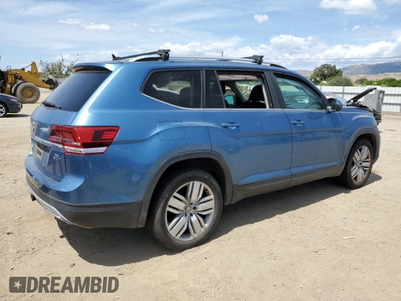 2019 Volkswagen Atlas SE z VIN 1V2UR2CA8KC535228, wystawiony jako Copart lot #57141415 z przebiegiem 54 742 mil mil oraz Szkoda całkowita • Salvage title. Historia ofert i sprzedaży dostępna na DreamBid. Obrazek 3.