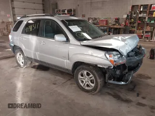 2005 Kia Sportage LX with VIN KNDJE723X57071792, listed as a IAAI auction lot 41441318 with 249,652 mi miles and . Bid and sale history available at carsss.com. Image 1.