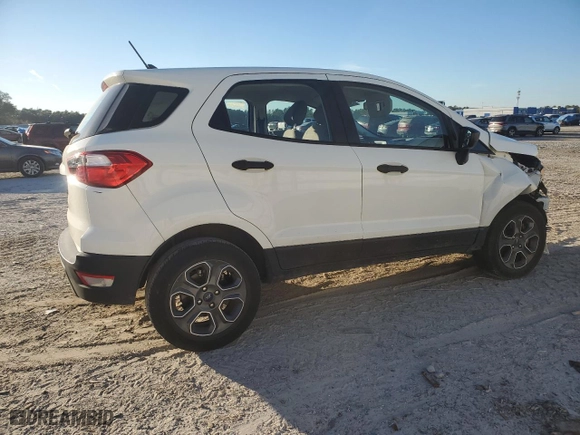 2021 Ford EcoSport S with VIN MAJ3S2FE8MC447837, listed as a Copart auction lot 89009595 with 37,442 mi miles and Salvage Title. Bid and sale history available at carsss.com. Image 3.