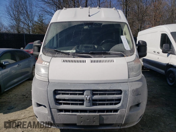 2017 Ram ProMaster Cargo with VIN 3C6TRVDGXHE544426, listed as a Copart auction lot 46569555 with 56,571 mi miles and Clean Title. Bid and sale history available at carsss.com. Image 5.