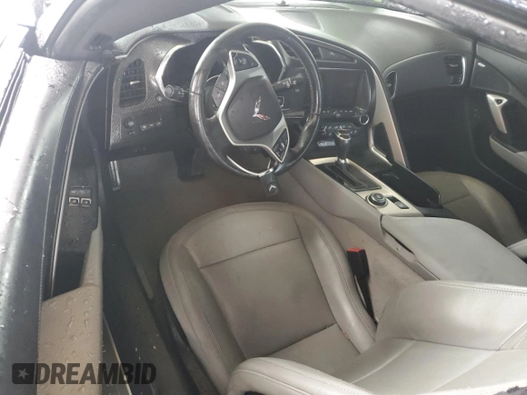 2015 Chevrolet Corvette Z51 2LT with VIN 1G1YK2D70F5110227, listed as a Copart auction lot 46146135 with 52,166 mi miles and Salvage title. Bid and sale history available at DreamBid. Image 8.