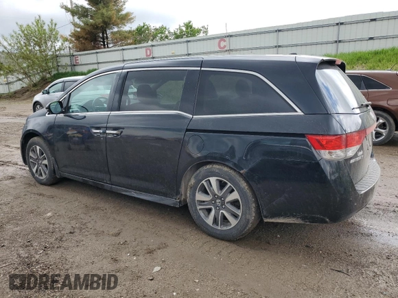 2014 Honda Odyssey Touring z VIN 5FNRL5H97EB508649, wystawiony jako Copart lot #55665245 z przebiegiem 162 892 mil mil oraz Czysty tytuł • Clean title. Historia ofert i sprzedaży dostępna na DreamBid. Obrazek 2.