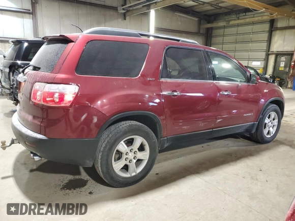2008 GMC Acadia SLT2 with VIN 1GKER33728J206761, listed as a Copart auction lot 88671885 with 209,178 mi miles and Salvage Title. Bid and sale history available at carsss.com. Image 3.