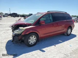 2005 Nissan Quest with VIN 5N1BV28U15N138536, listed as a Copart auction lot 50246615 with 0 mi miles and Salvage Title. Bid and sale history available at carsss.com. Image 1.