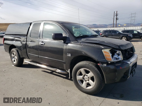 2004 Nissan Titan SE with VIN 1N6AA06A34N578875, listed as a Copart auction lot 81799754 with 240,085 mi miles and Salvage Title. Bid and sale history available at carsss.com. Image 4.