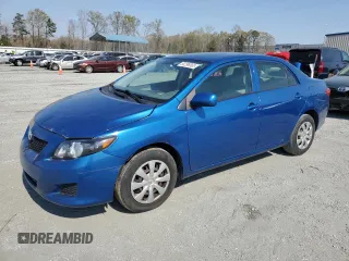 2010 Toyota Corolla with VIN JTDBU4EE6A9115451, listed as a Copart auction lot 50299565 with 165,019 mi miles and Salvage Title. Bid and sale history available at carsss.com. Image 1.