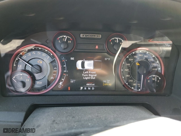 2018 Ram 1500 Rebel with VIN 1C6RR7YT2JS135076, listed as a Copart auction lot 48453915 with 49,810 mi miles and Salvage Title. Bid and sale history available at carsss.com. Image 9.