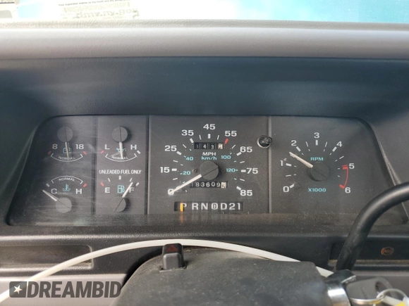 1994 Ford Ranger Splash z VIN 1FTCR11X7RTB12634, wystawiony jako Copart lot #53813435 z przebiegiem 183 609 mil mil oraz Szkoda całkowita • Salvage title. Historia ofert i sprzedaży dostępna na DreamBid. Obrazek 9.