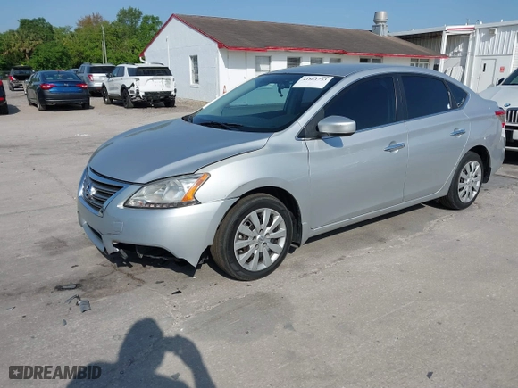 2014 Nissan Sentra SR with VIN 3N1AB7AP5EY214954, listed as a IAAI auction lot 41861753 with 179,581 mi miles. Bid and sale history available at carsss.com. Image 2.