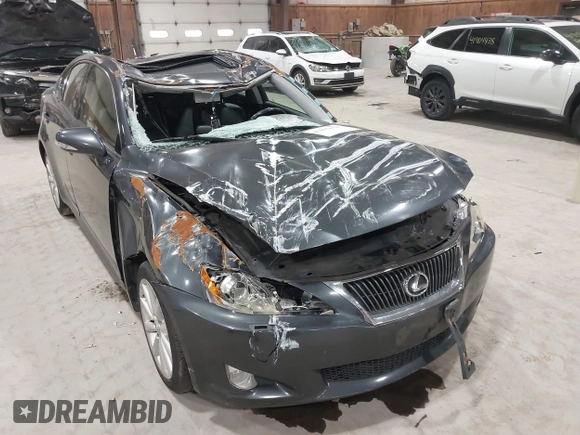 2009 Lexus IS 250 with VIN JTHCK262992031405, listed as a IAAI auction lot 41892158 with 116,419 mi miles. Bid and sale history available at carsss.com. Image 6.