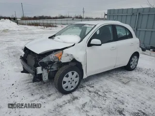 2016 Nissan Micra S z VIN 3N1CK3CP3GL264945, wystawiony jako Copart lot #82776404 z przebiegiem 82 671 mil mil oraz Szkody całkowita. Historia ofert i sprzedaży dostępna na DreamBid. Obrazek 1.