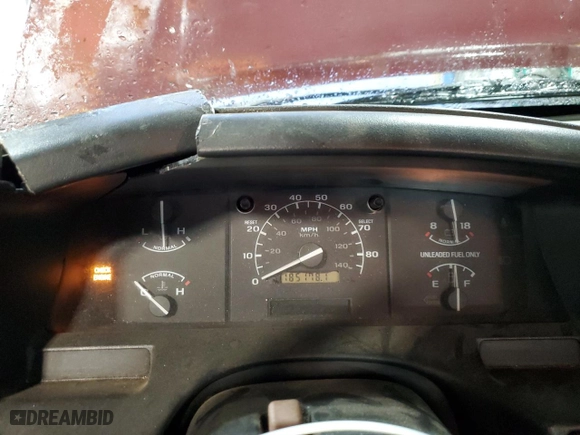 1993 Ford Pickup with VIN 1FTEF14Y8PNA72930, listed as a Copart auction lot 83403404 with 185,178 mi miles and Salvage Title. Bid and sale history available at carsss.com. Image 9.