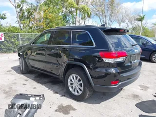2021 Jeep Grand Cherokee Laredo X with VIN 1C4RJEAG5MC843953, listed as a IAAI auction lot 41558914 with 28,188 mi miles. Bid and sale history available at carsss.com. Image 3.