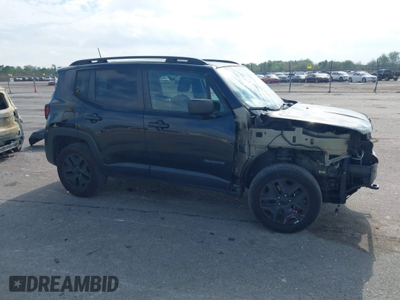 2018 Jeep Renegade Sport with VIN ZACCJBAB5JPH88551, listed as a IAAI auction lot 40937138 with 80,321 mi miles. Bid and sale history available at carsss.com. Image 14.