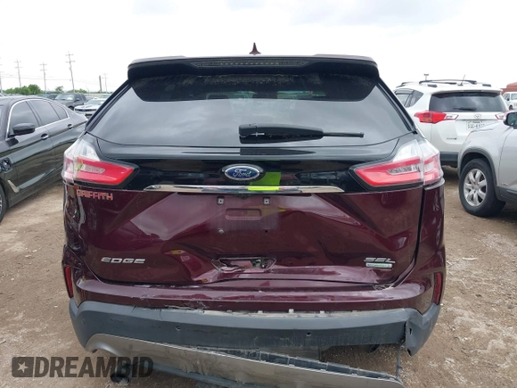 2020 Ford Edge SEL with VIN 2FMPK3J90LBA59717, listed as a IAAI auction lot 42110510 with 71,244 mi miles and . Bid and sale history available at DreamBid. Image 16.